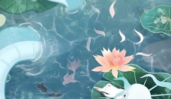 The snake fairy transforms into a lotus flower