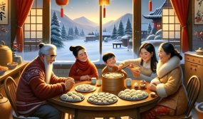 Traditional folk activities in winter