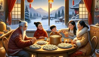 Traditional folk activities in winter